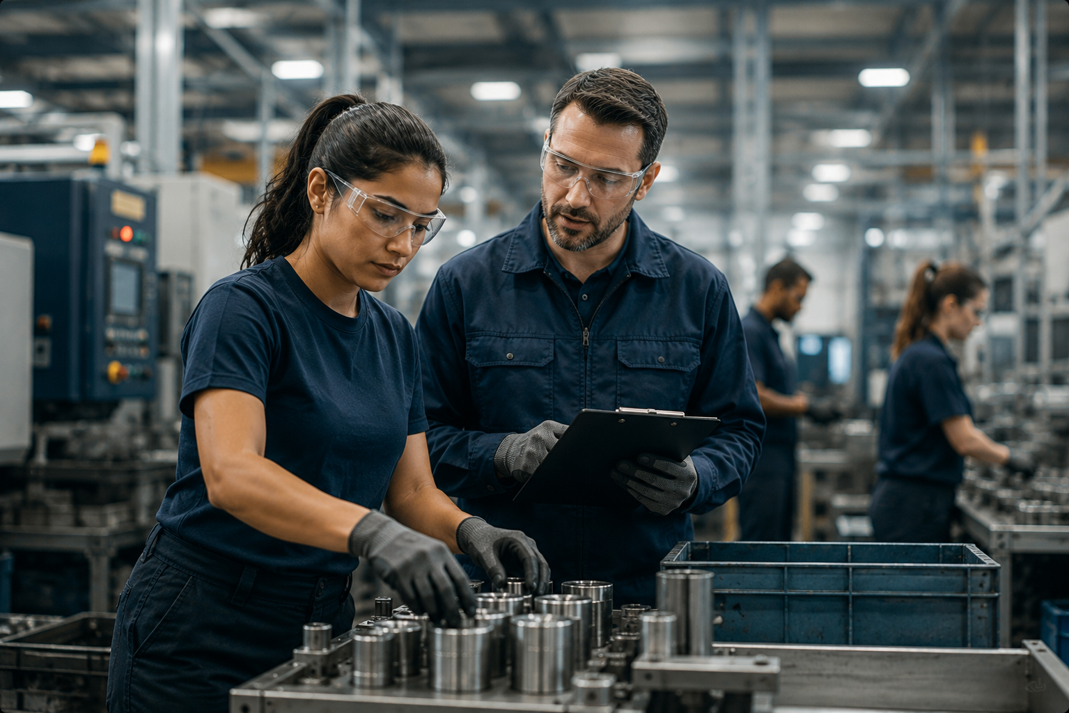 Agile temp workers on a manufacturing production floor