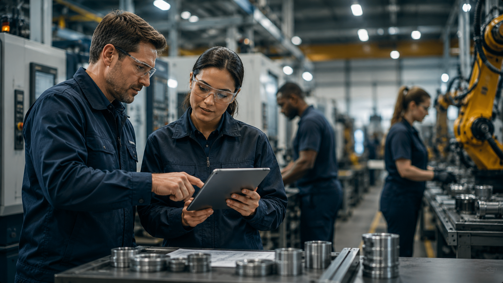 Manufacturing production floor staffed by Agile workers